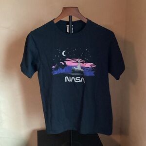 Port and Company Black Space Graphic Tee